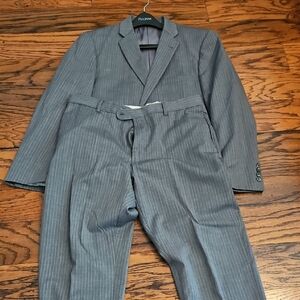 Jos. A. Bank Gray Pinstripe Suit